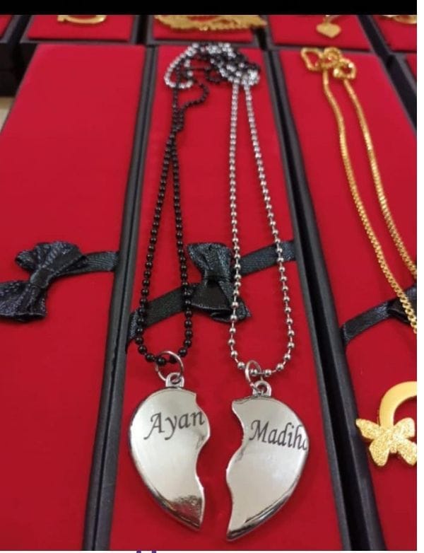 Broken Heart Couple Locket